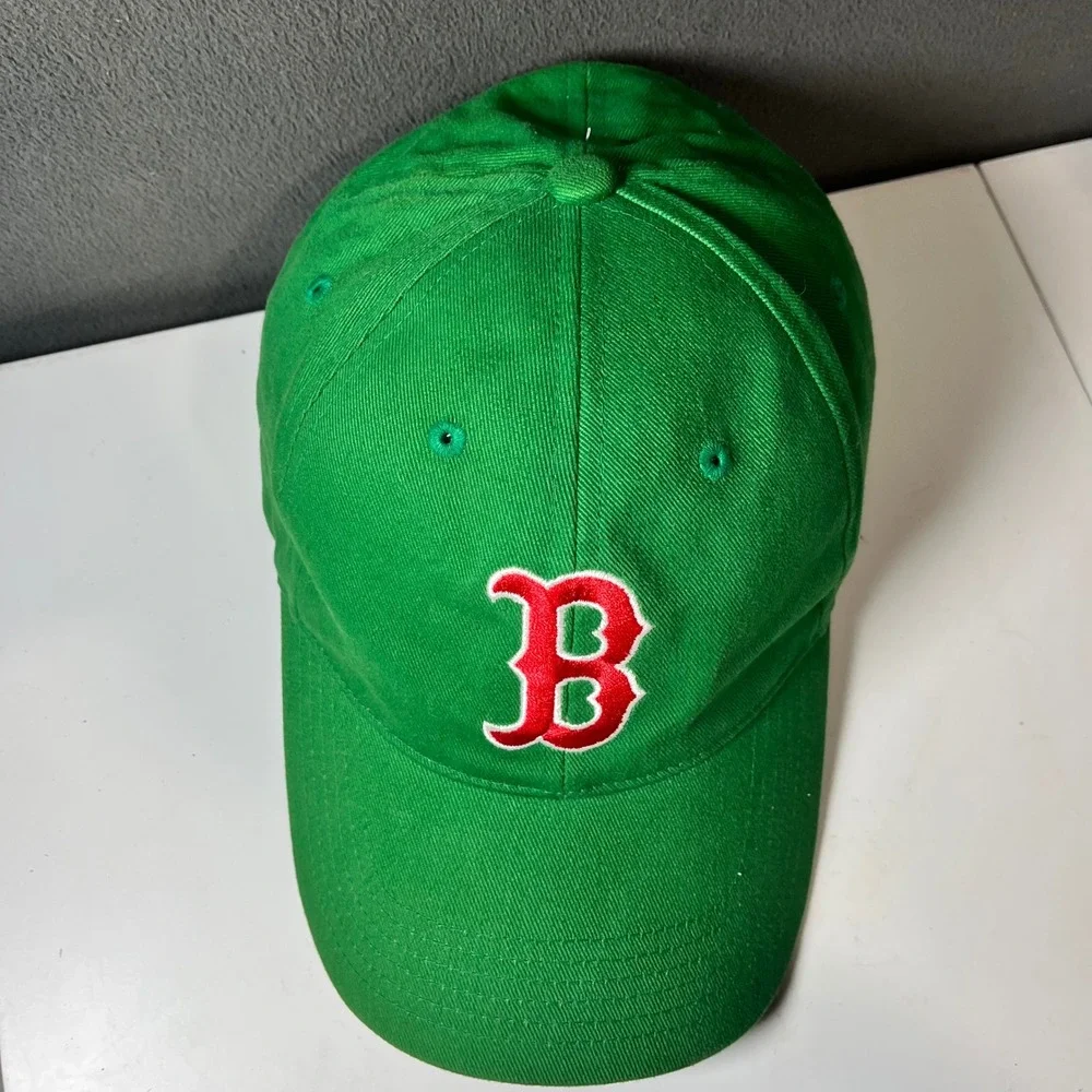 Boston Red Sox Green MLB Hat Twins Enterprise Adjustable Baseball Cap St Patty